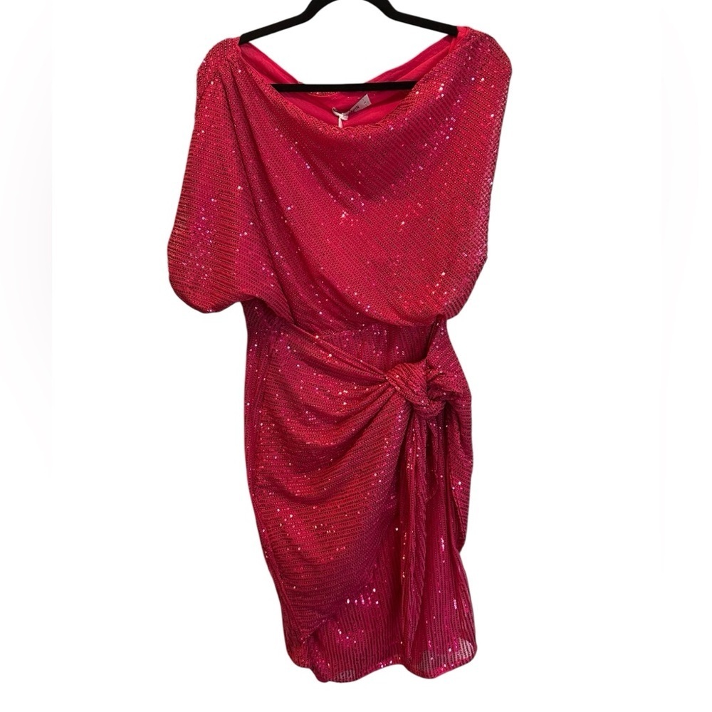 Grace Karin Sparkling Red Mini Dress Size L